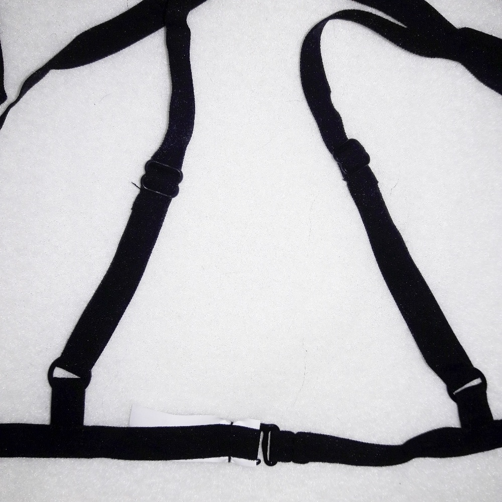 Embroidered Rose Harness Cage Bra Bralette O/S - Picture 5 of 6